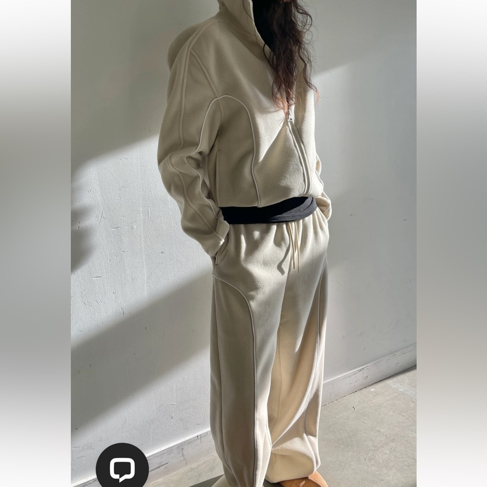 Oak and Fort SET Women's Beige Track Suit